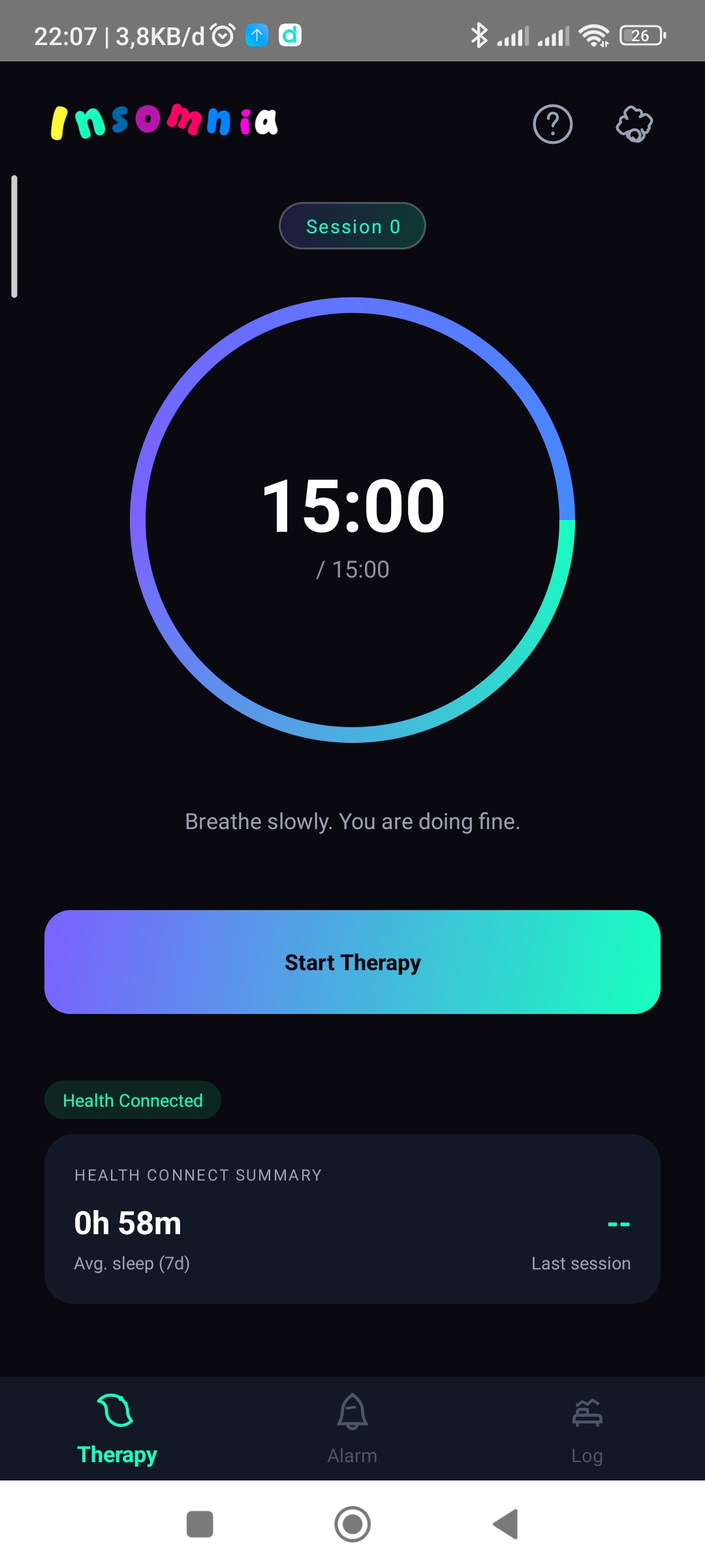 Therapy Screen
